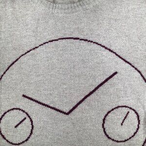 Watch face designer sweater in Cashmere silk